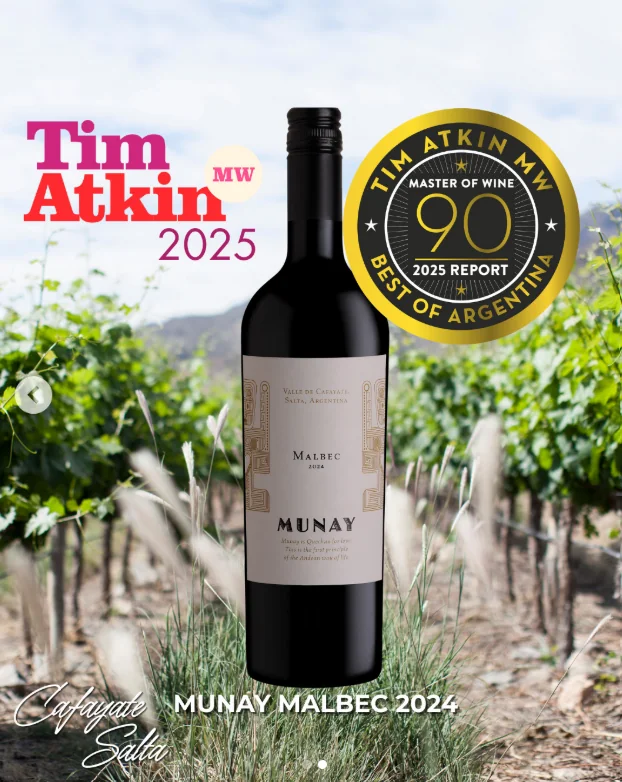 Reconocimiento Tim Atkin de Munay